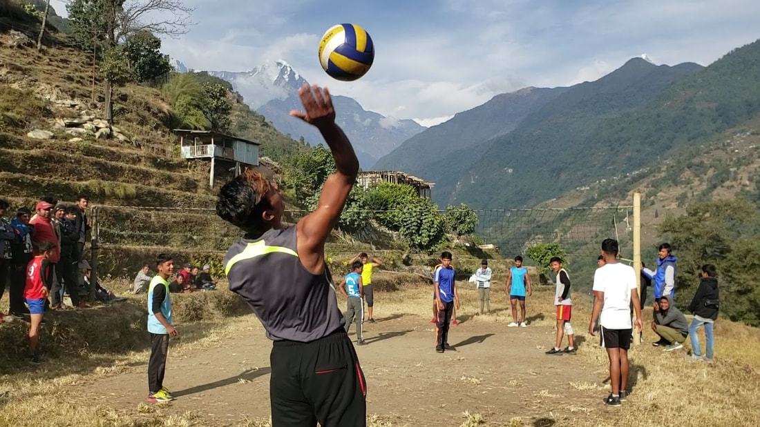 Life In Nepal - Volleyball Serve